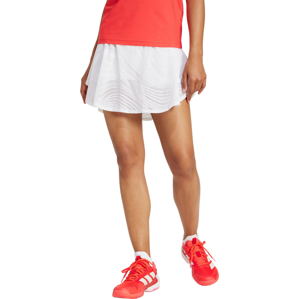 Falda Adidas Print Skirt Pro Blanca