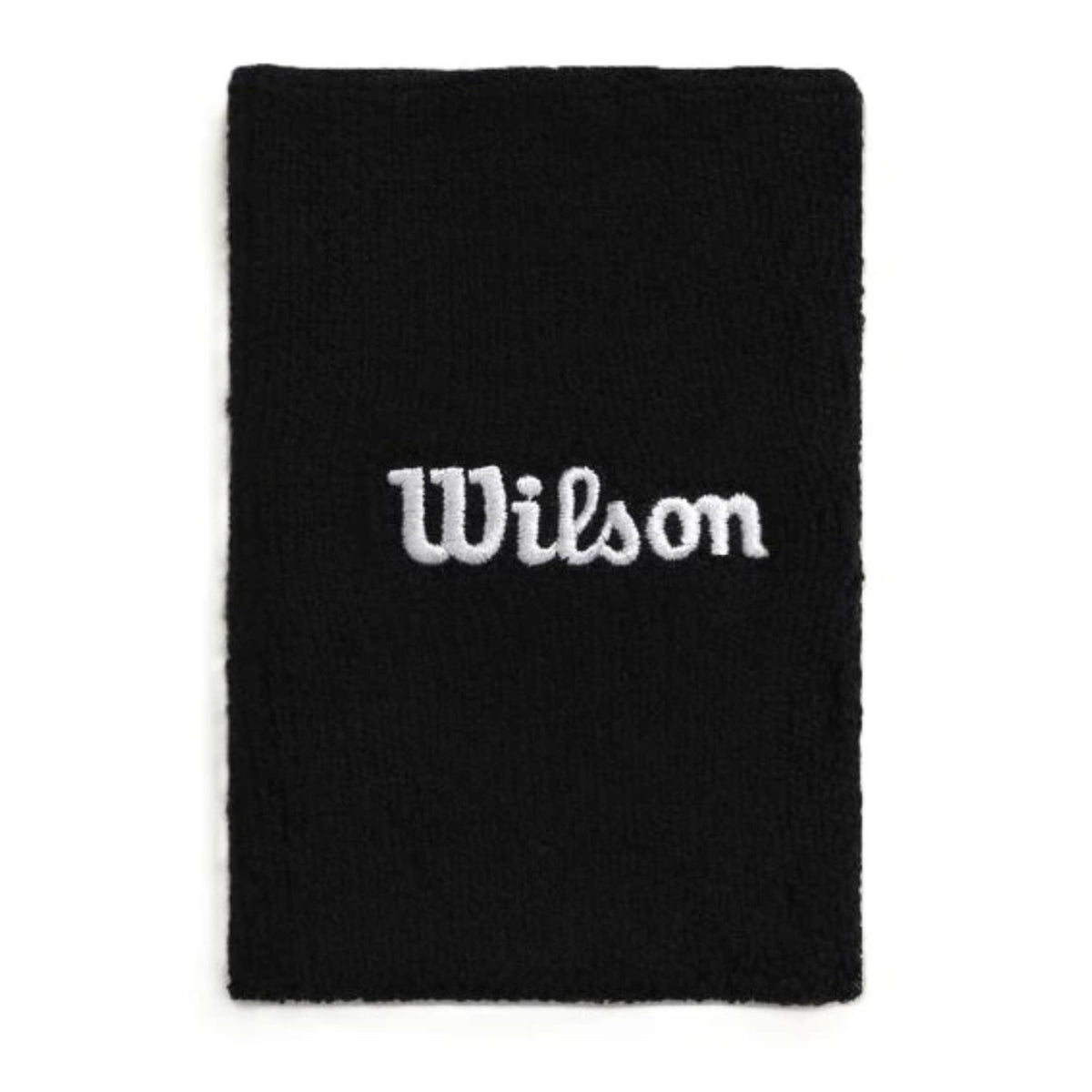 Wilson Wide Terry Wristband Black