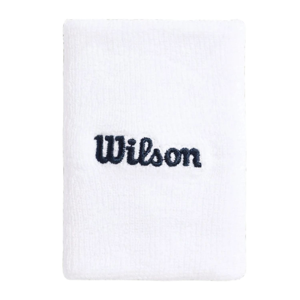 Wilson Wide Terry Wristband White