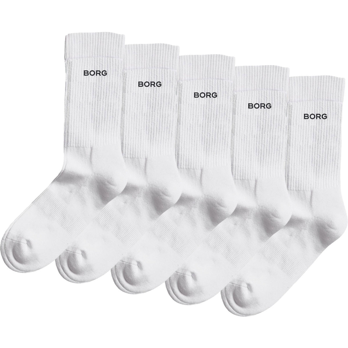 Björn Borg Essential Crew Sock Multi White 5p