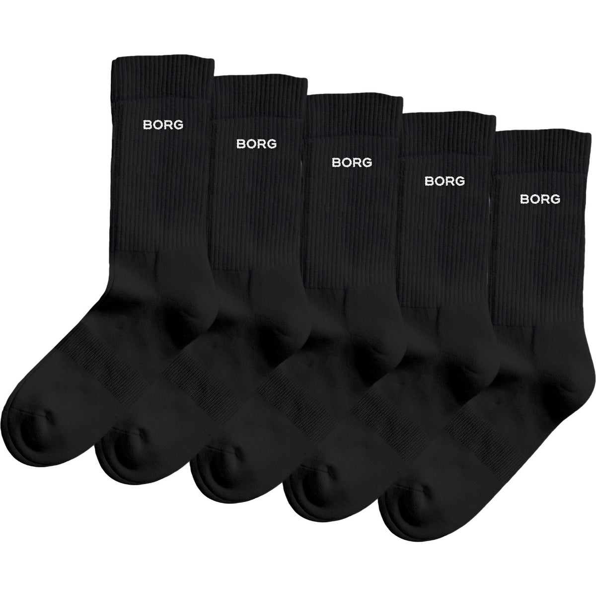 Björn Borg Essential Crew Sock Multi Black 5p