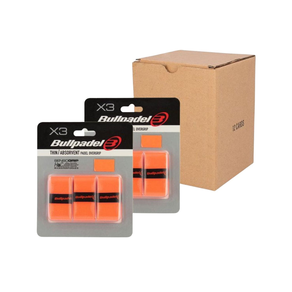 Bullpadel Overgrips GB1603 Orange 12x3 Stuks
