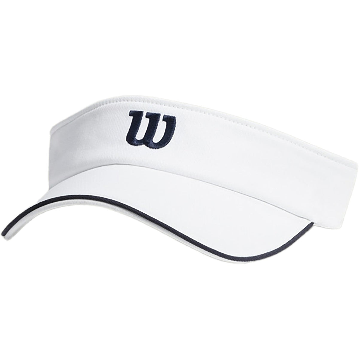 Wilson Classic Visor White – hvid visir med mørkeblåt W-logo