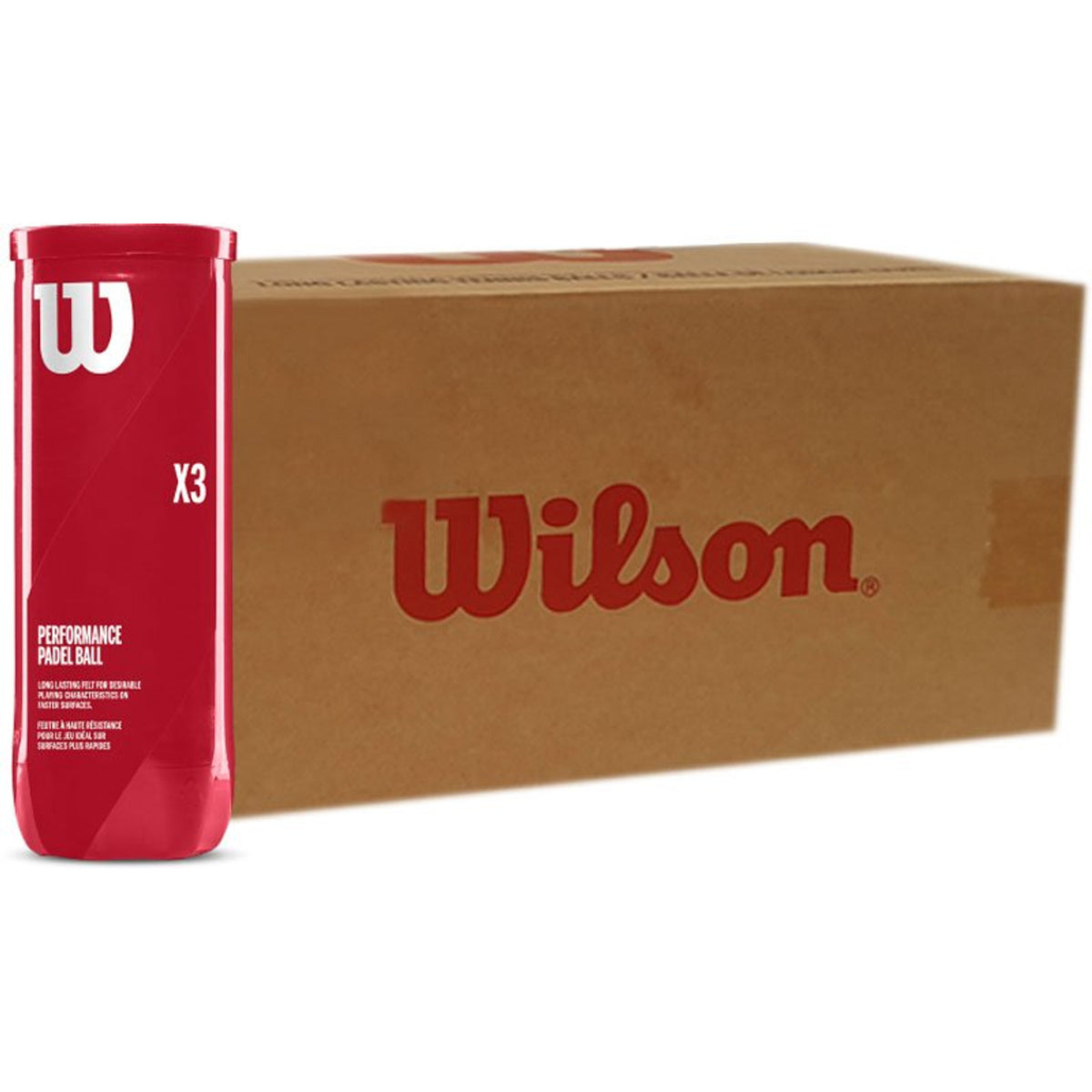Boîte de balles Wilson Padel X3 (24 x 3)