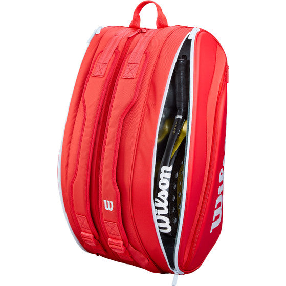Paletero para raquetas Wilson Super Tour Rojo