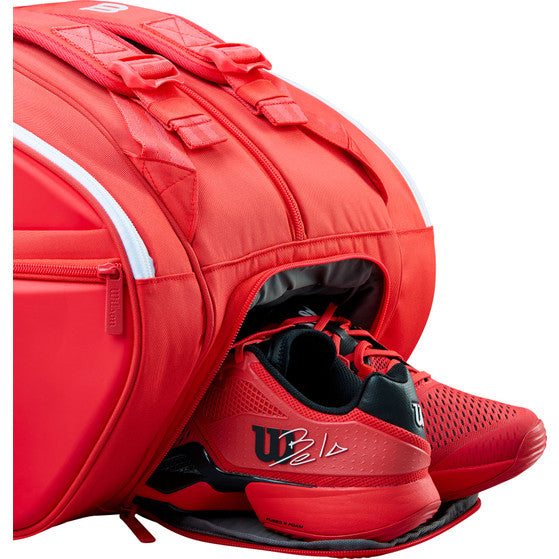 Paletero para raquetas Wilson Super Tour Rojo