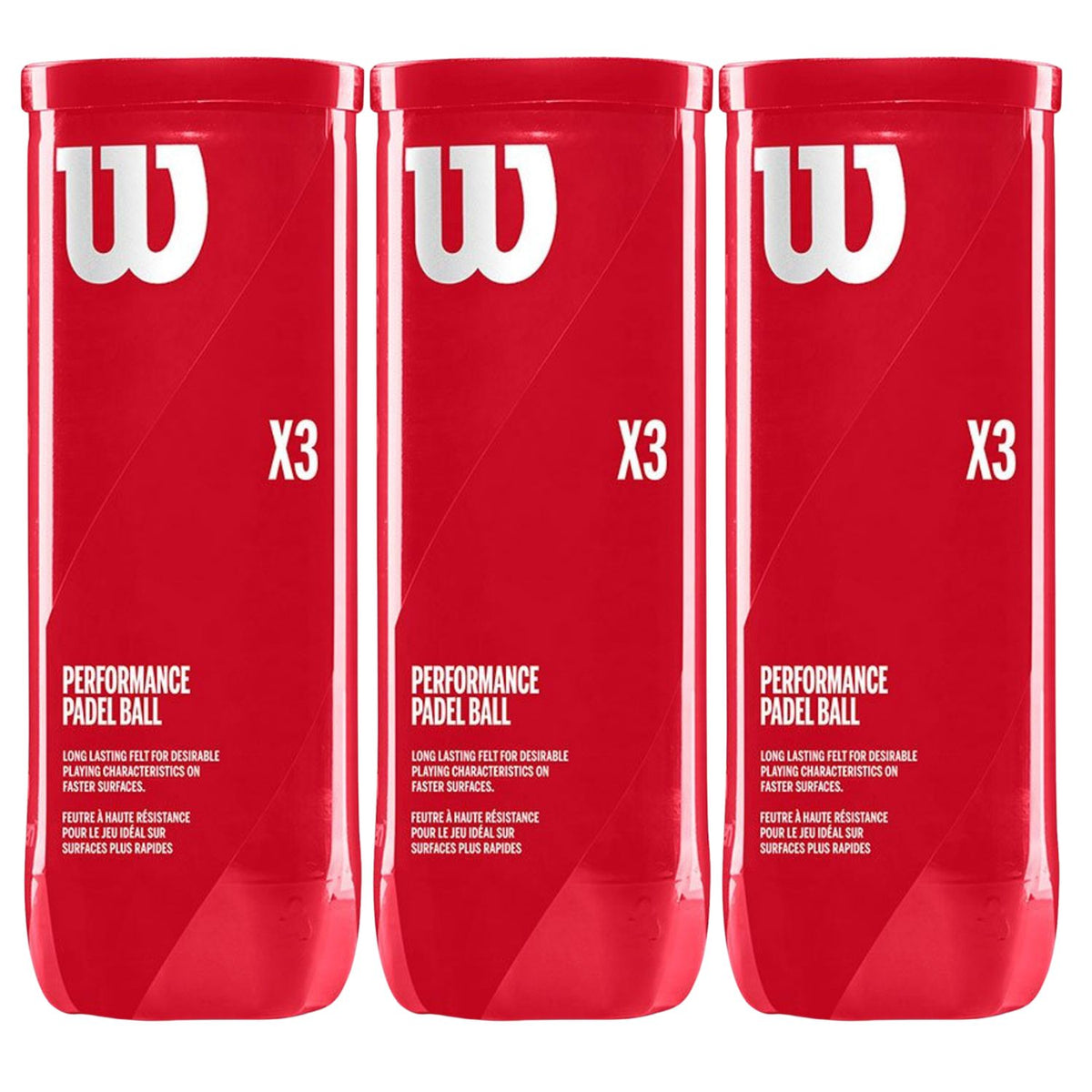 Míčky Wilson Padel X3 (3x3 ks)