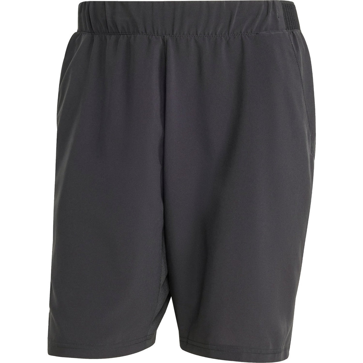 Productfoto van de zwarte Adidas Club Stretch 9 Inch short met elastische taille