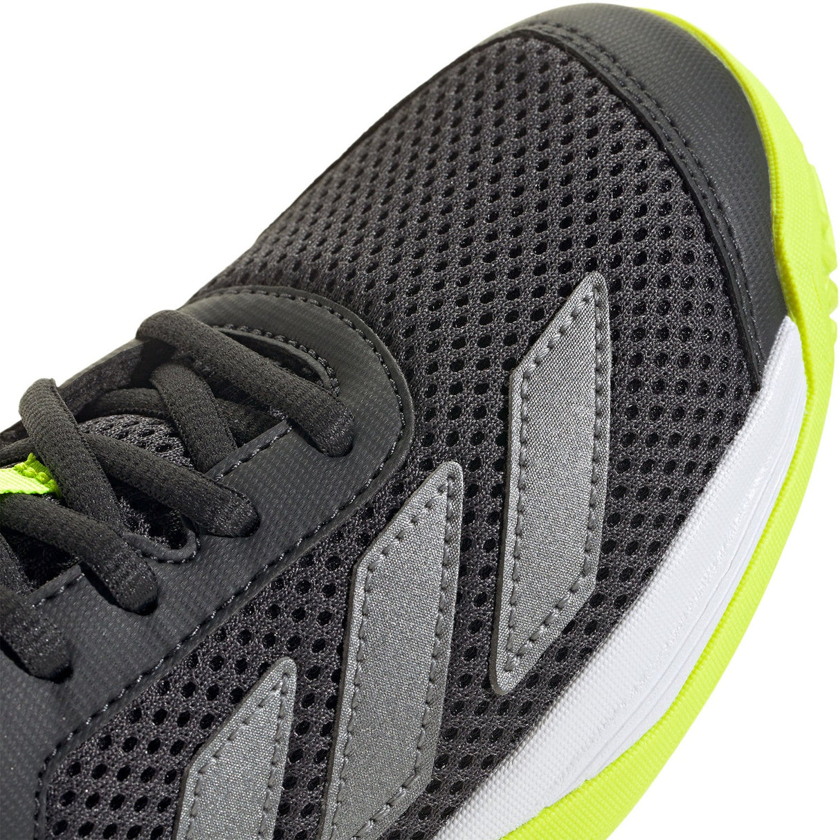 adidas Courtflash Junior K Dark Grey/Lime -