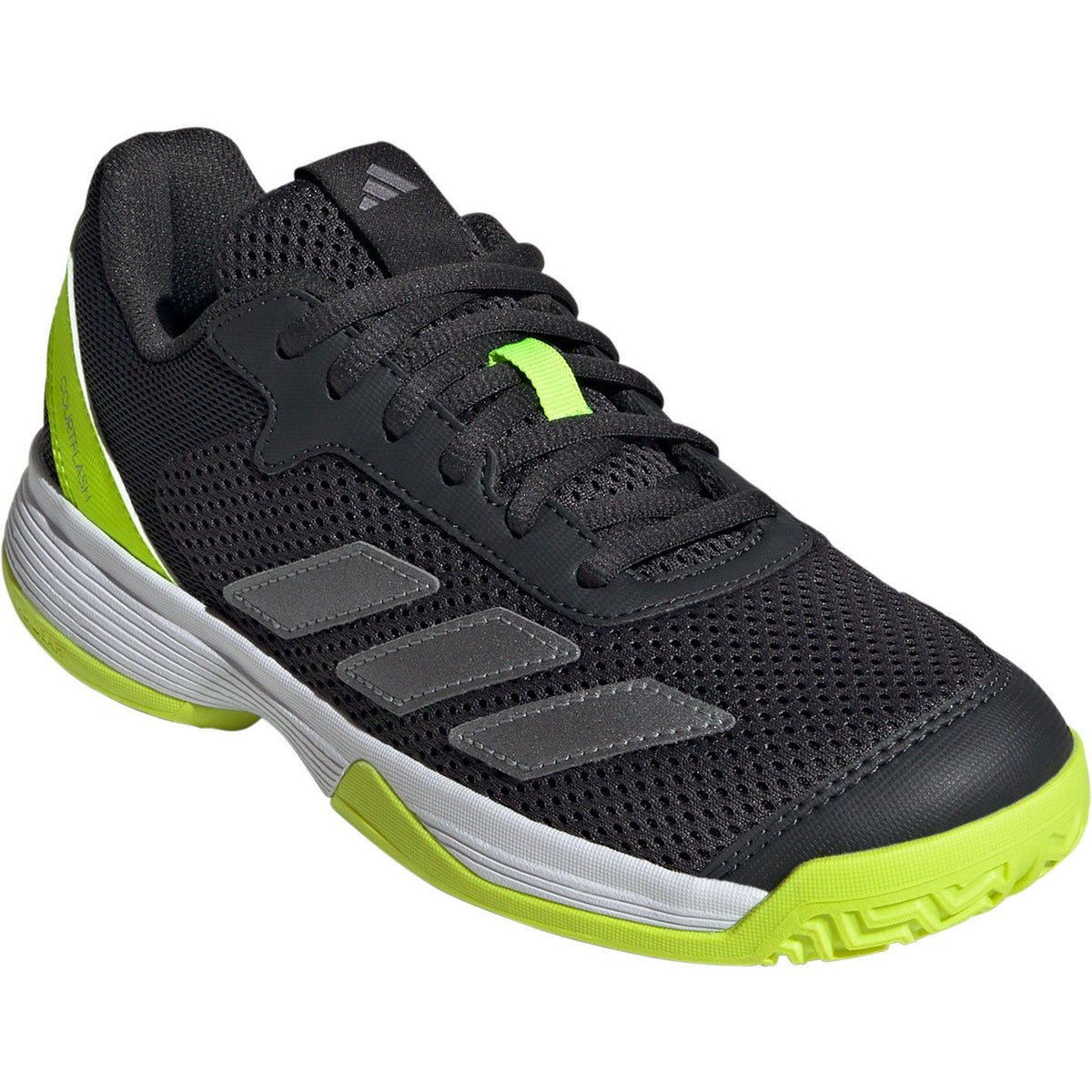 Adidas Courtflash Junior K Dark Grey/Lime -