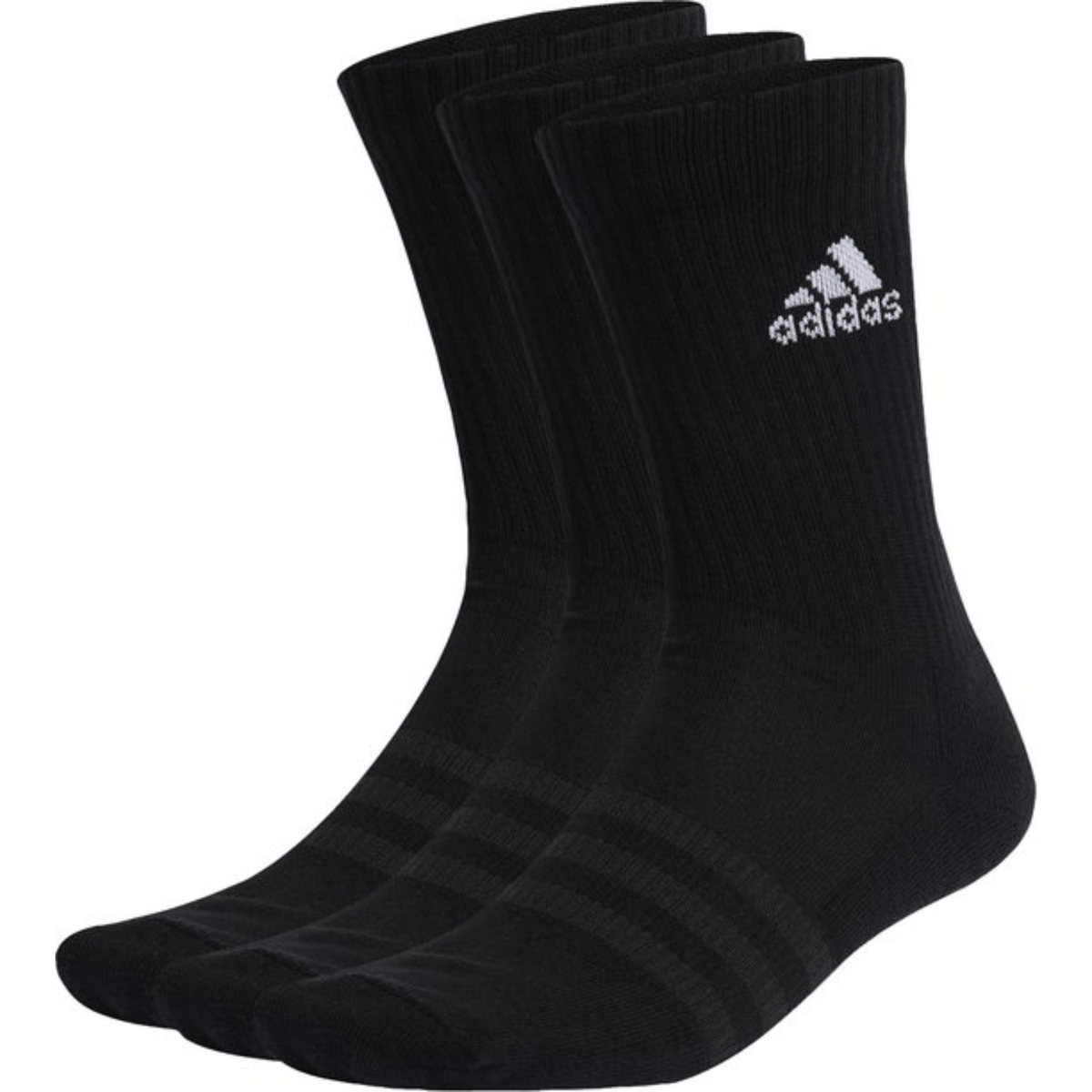 Chaussettes Adidas Crew noires (3 paires) -