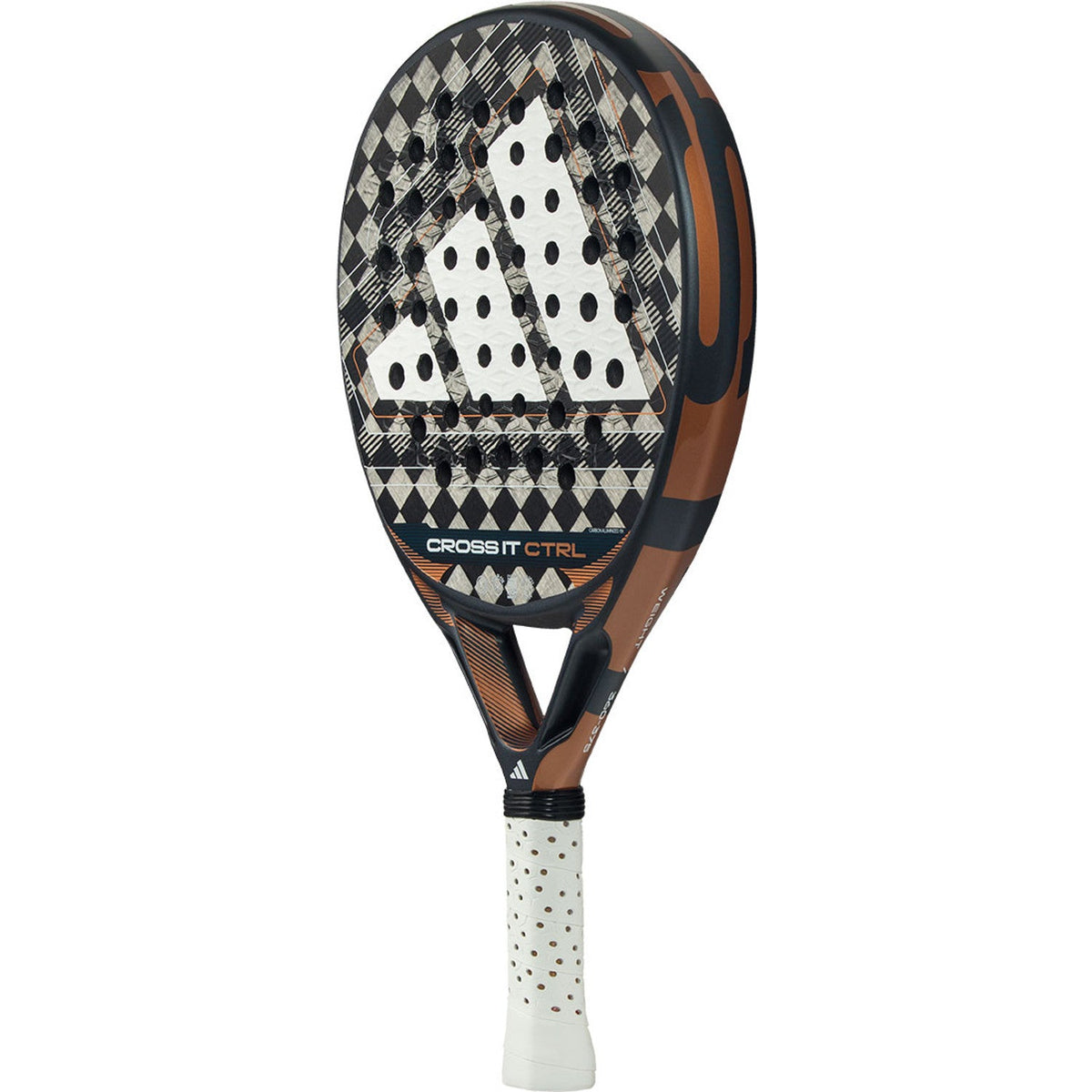 Adidas Cross It Ctrl 3.5 padelracket licht gekanteld met geruit slagvlak en koperen framerand