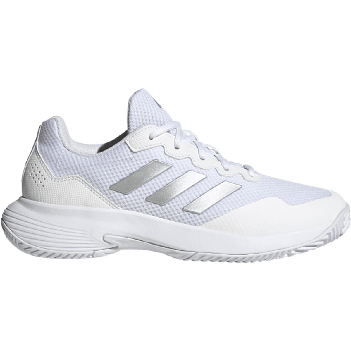 Adidas Gamecourt 2 W en blanc, vue de profil