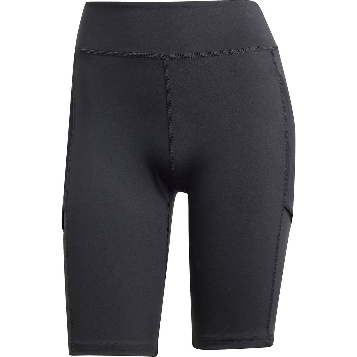 Productfoto van de zwarte Adidas Match Short Tight met hoge taille en zijzakken
