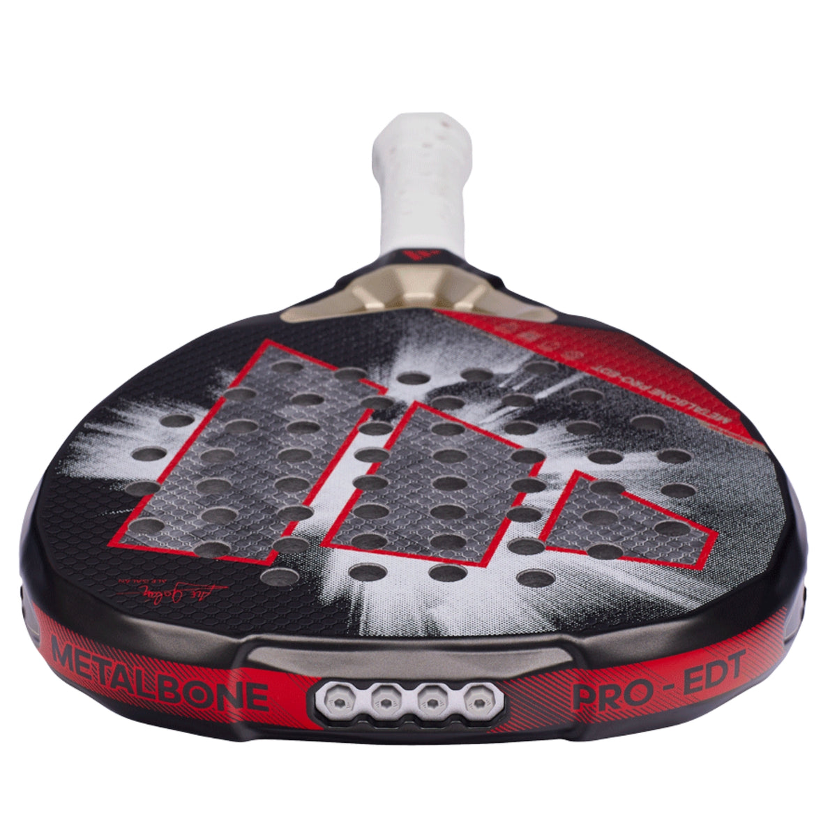 Bovenaanzicht van het Adidas Metalbone Pro EDT 2026 met Metalbone Pro-EDT op de framerand