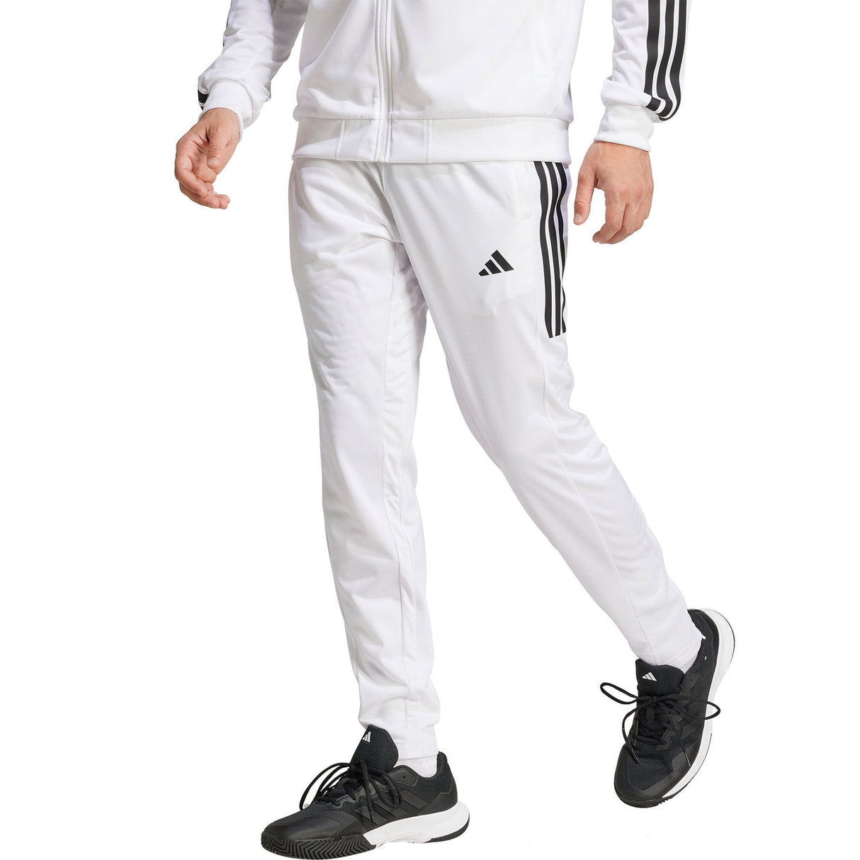 Adidas Pants 3 - Stripes Knitted White -