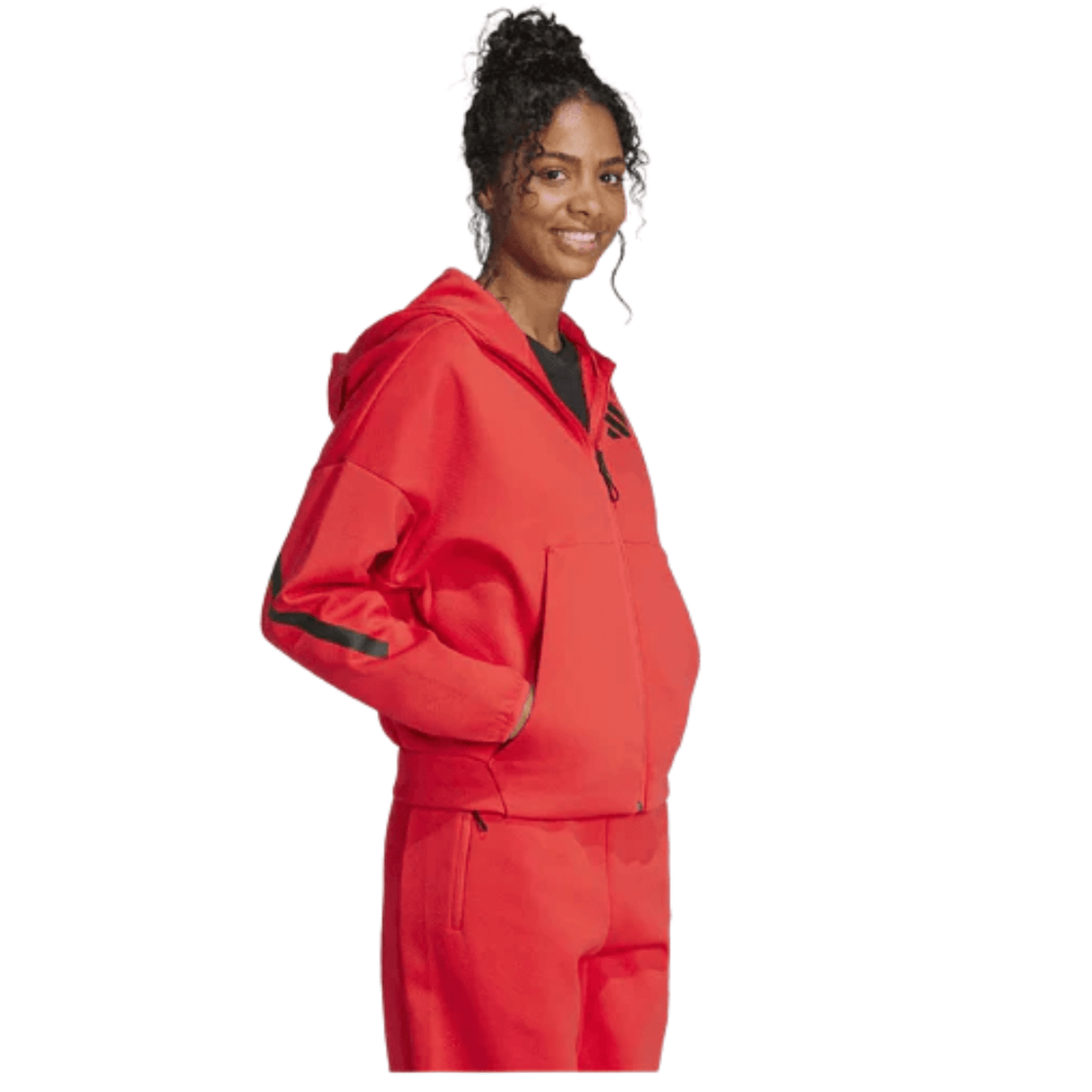 Adidas RitsHoodie Z.N.E FZ W Red -