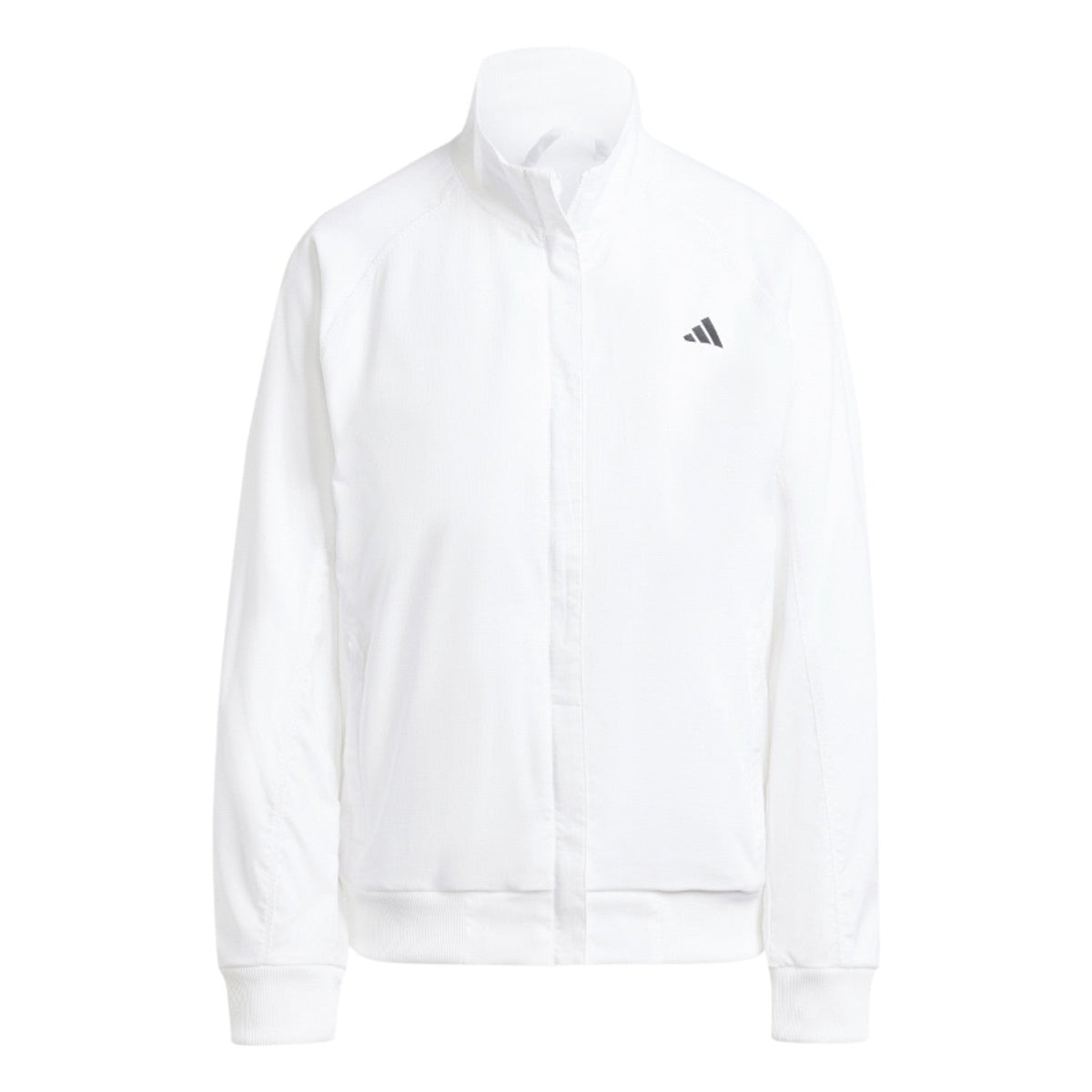 Productfoto van het witte Adidas Walk On dames jack met volledige rits