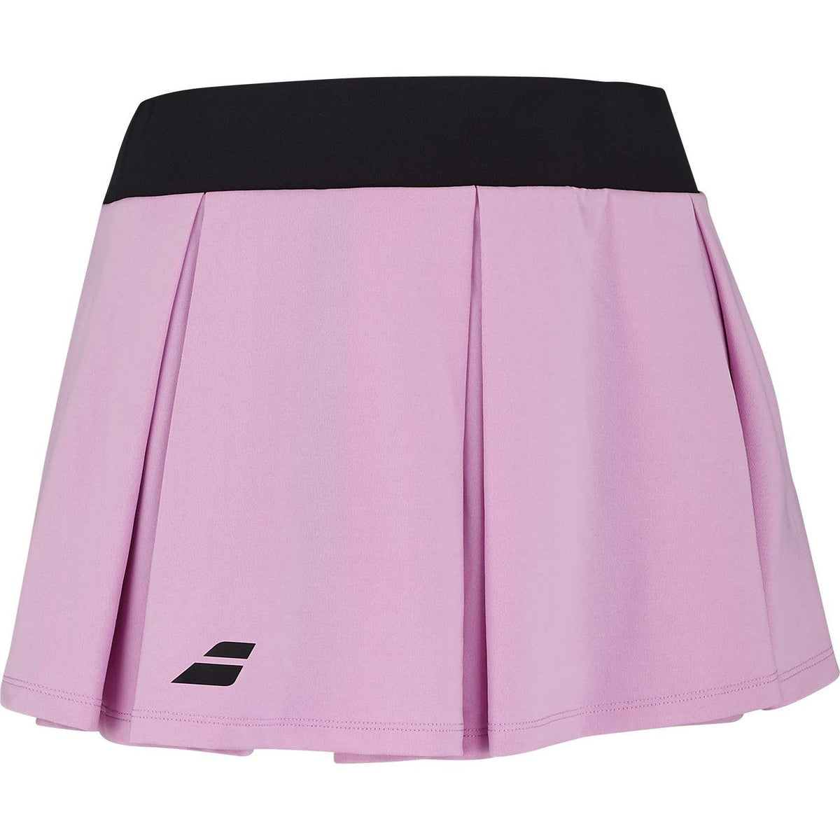 Lila Babolat-Padelrock mit schwarzem Bund und Logo am linken Saum