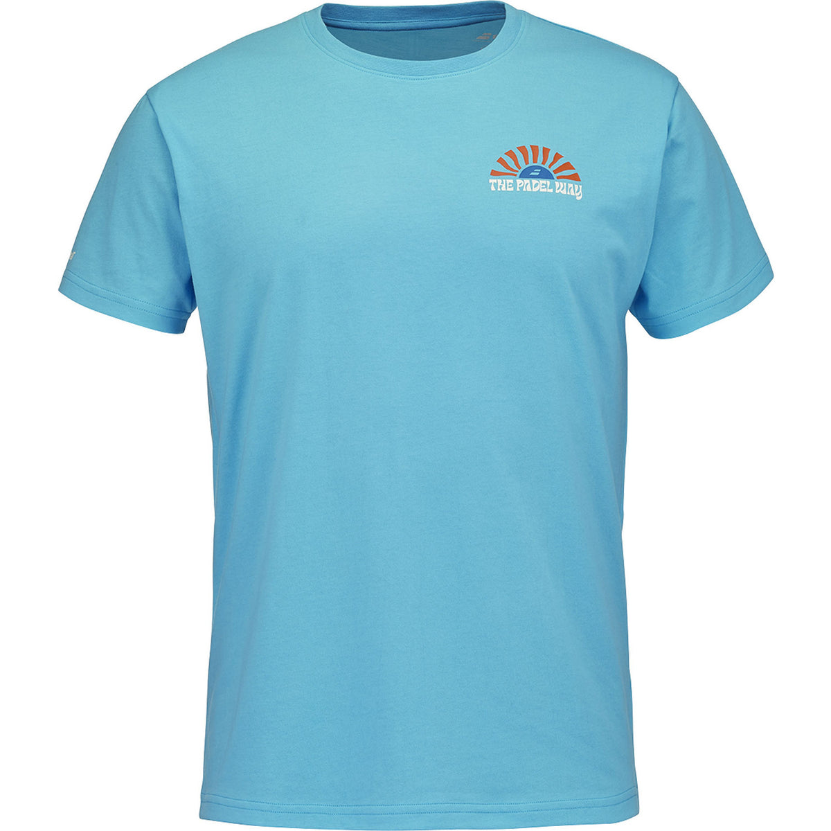 Babolat Perf Cotton T-shirt voor heren in lichtblauw, vooraanzicht