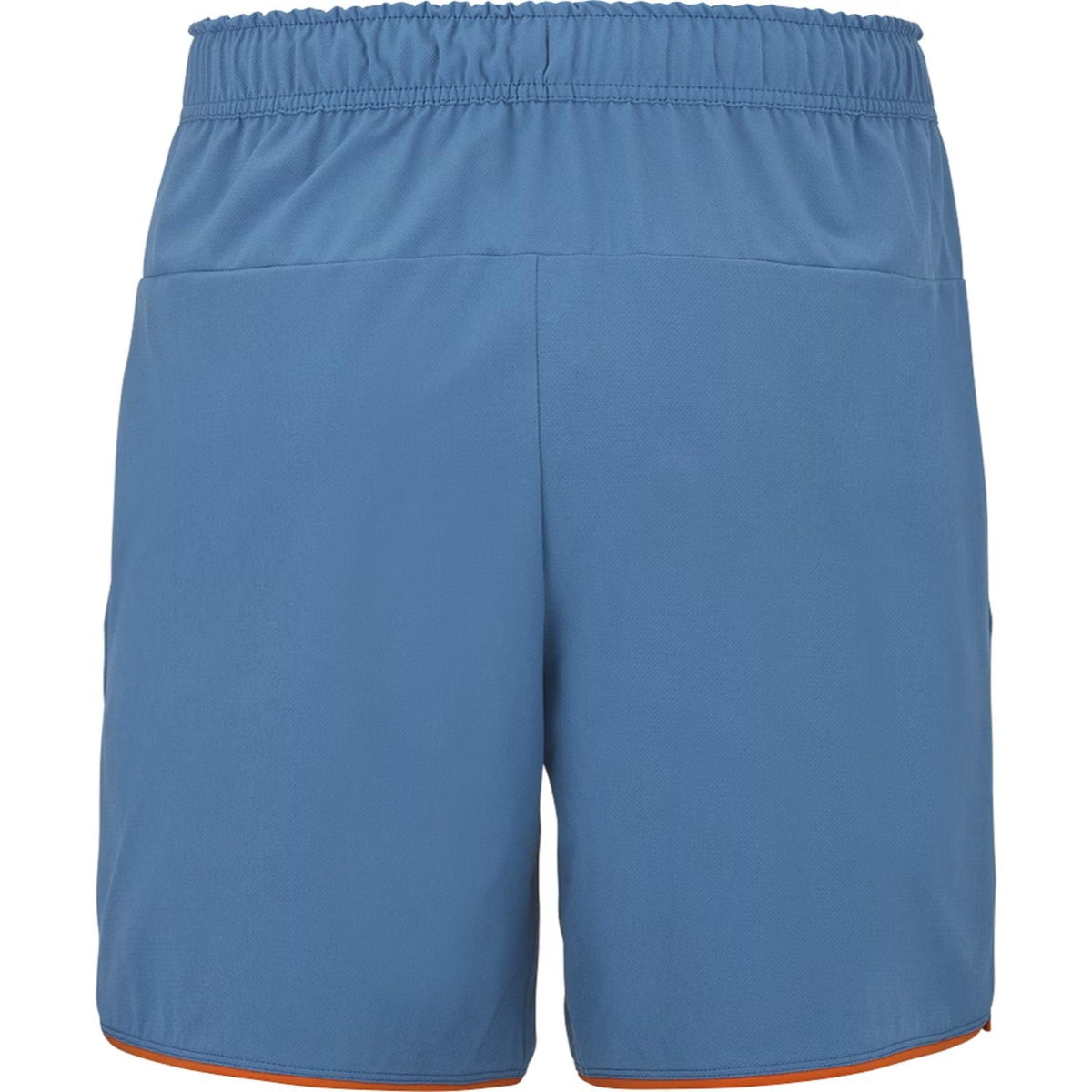 Achterzijde van de blauwe Babolat Perf Short met elastische taille en achterzak