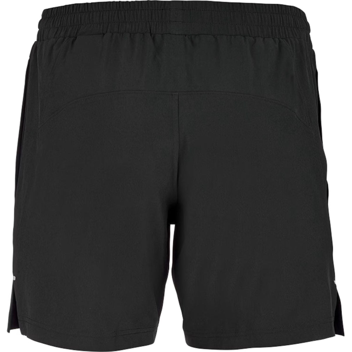 Achterzijde van de zwarte Babolat Short Lebron 2026 met elastische taille en zijsplit