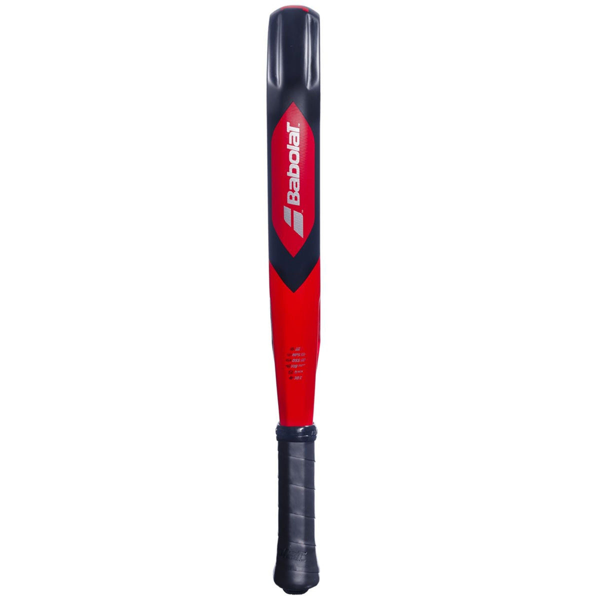 Zijaanzicht van het Babolat Technical Veron 3.0 over de volle lengte met rode framerand