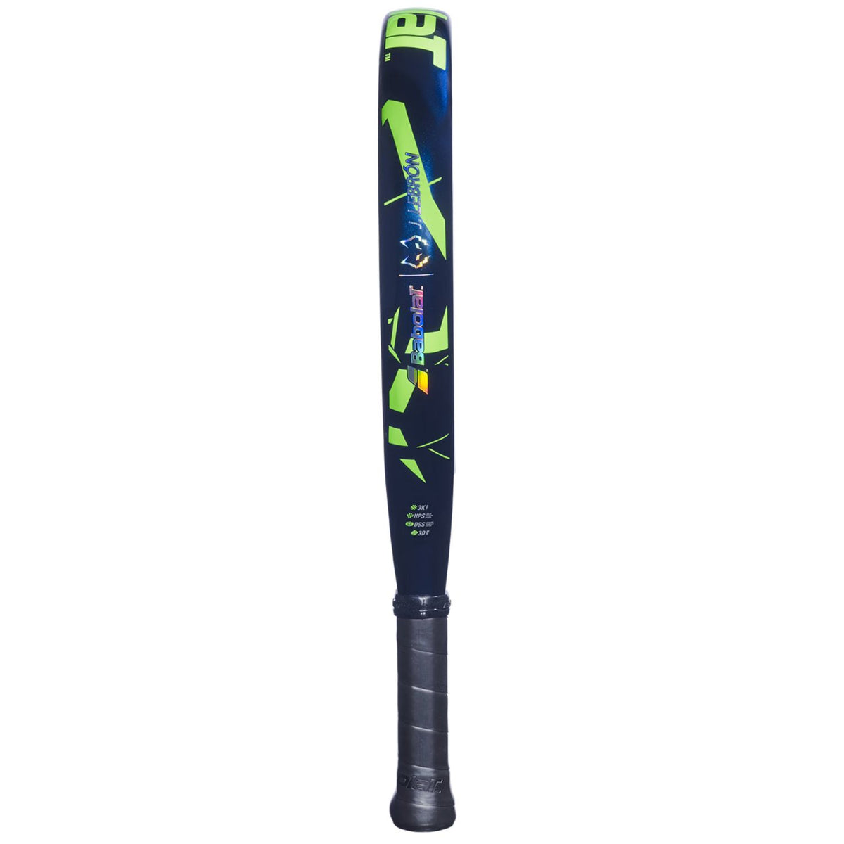 Zijaanzicht van het Babolat Viper Juan Lebron 3.0 FW padelracket in donkerblauw