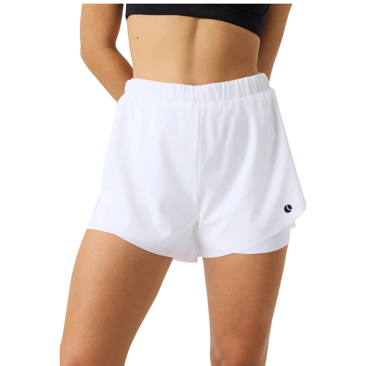 Björn Borg Ace 2 In 1 Shorts Brilliant White - op model