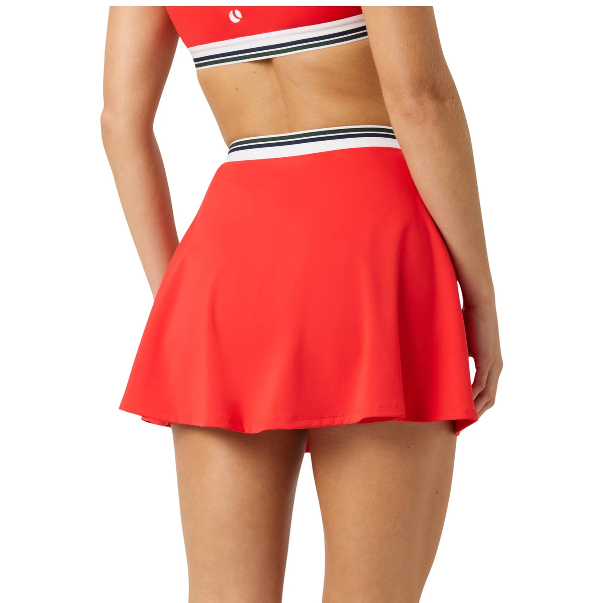 Björn Borg Ace Court Skirt Flame Scarlet - op model (3)