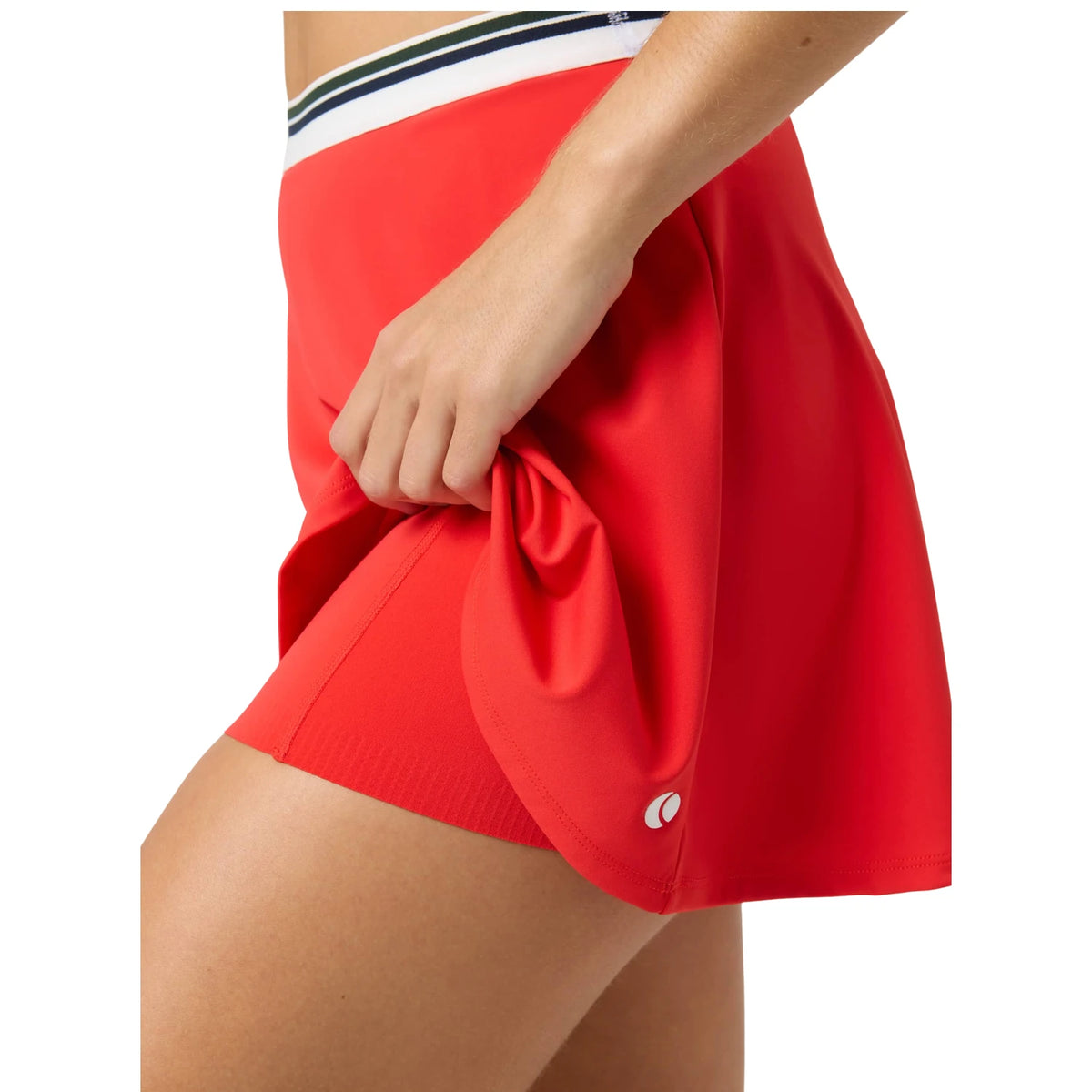 Björn Borg Ace Court Skirt Flame Scarlet - op model (4)