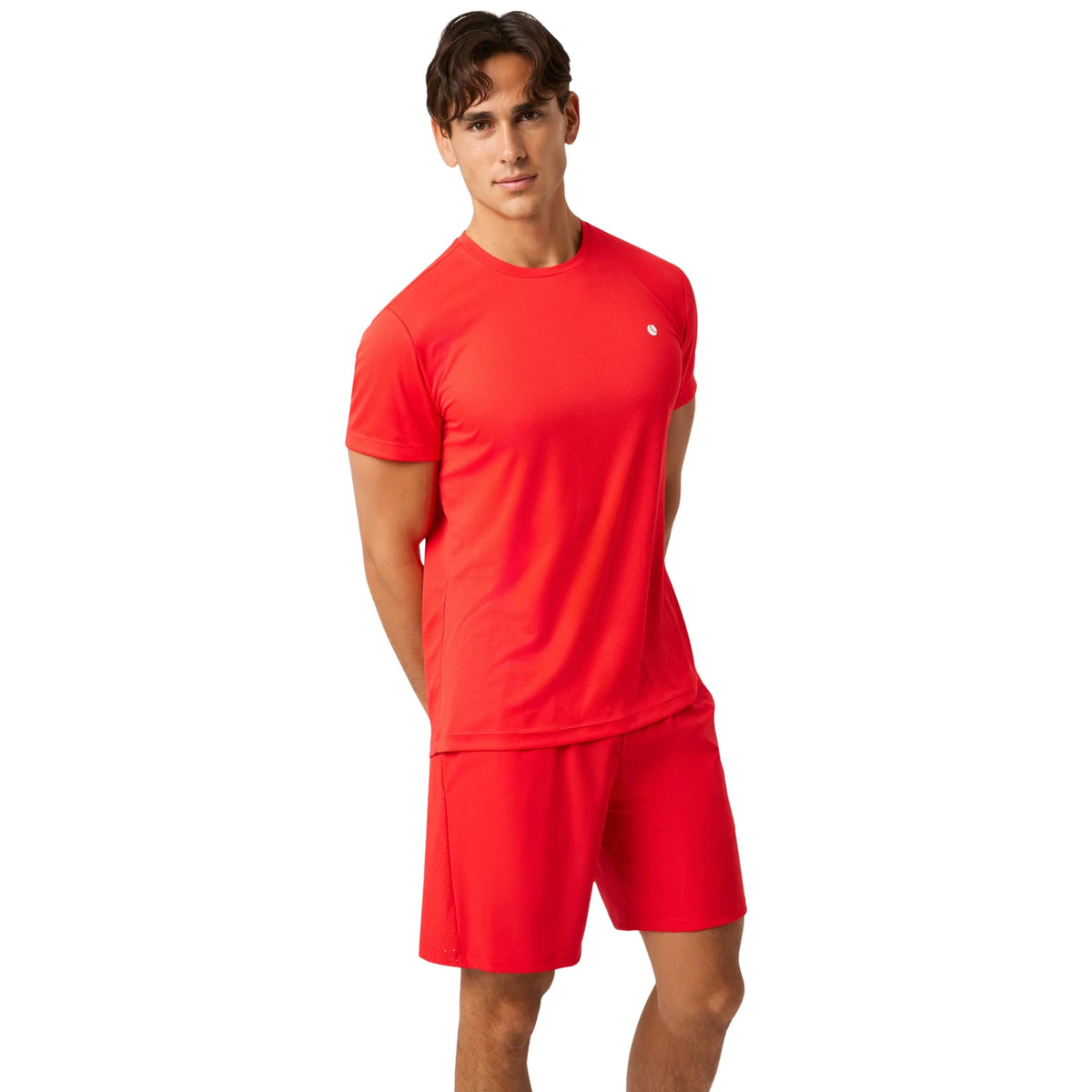 Björn Borg Ace Light T-shirt Flame Scarlet - op model