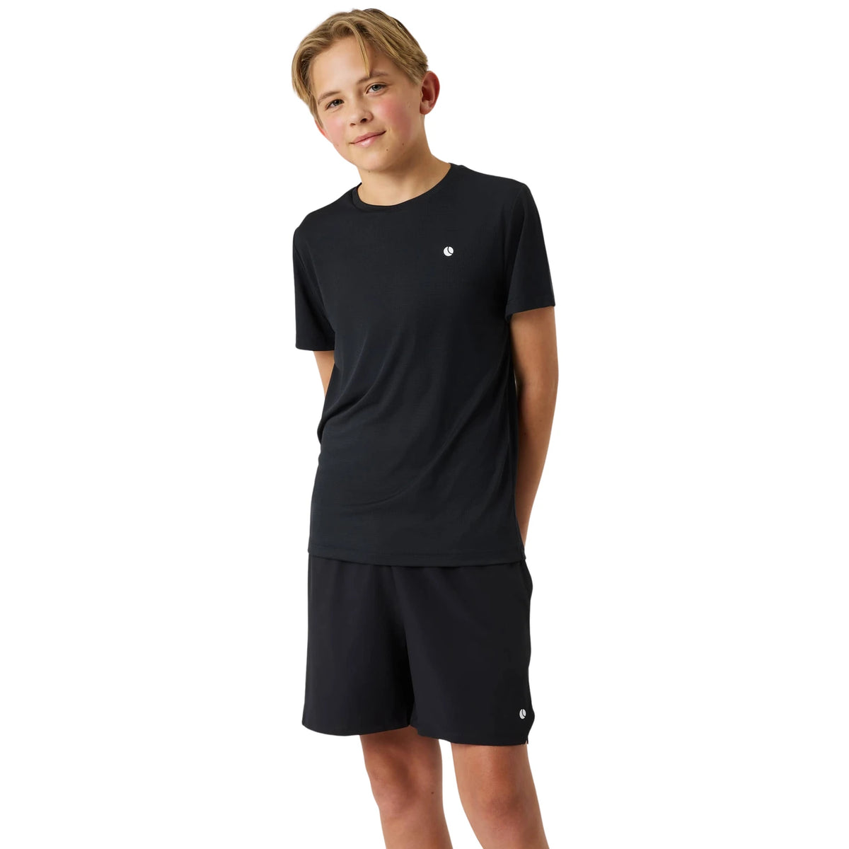 Björn Borg Ace Light T-shirt JR Black Beauty - op model