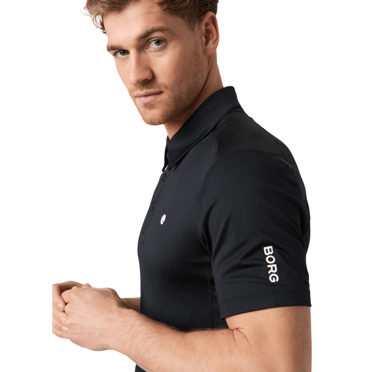 Björn Borg Ace Mesh Panel Polo Black -