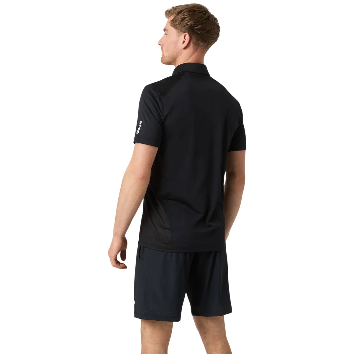 Björn Borg Ace Mesh Panel Polo Shirt Black Beauty - foto 2
