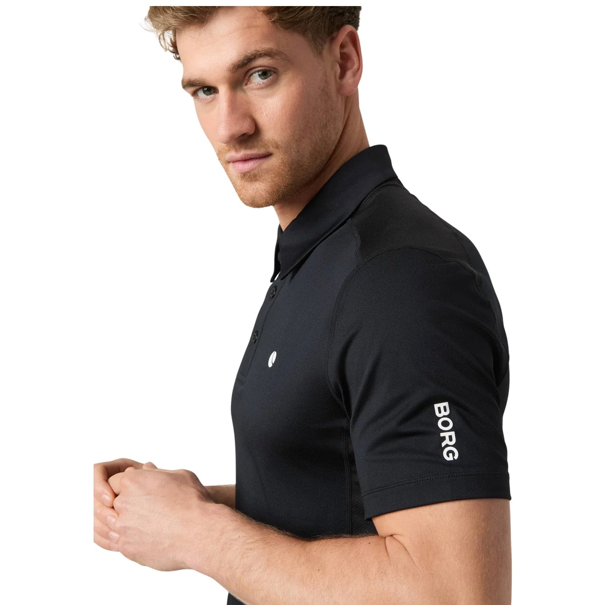 Björn Borg Ace Mesh Panel Polo Shirt Black Beauty - foto 4