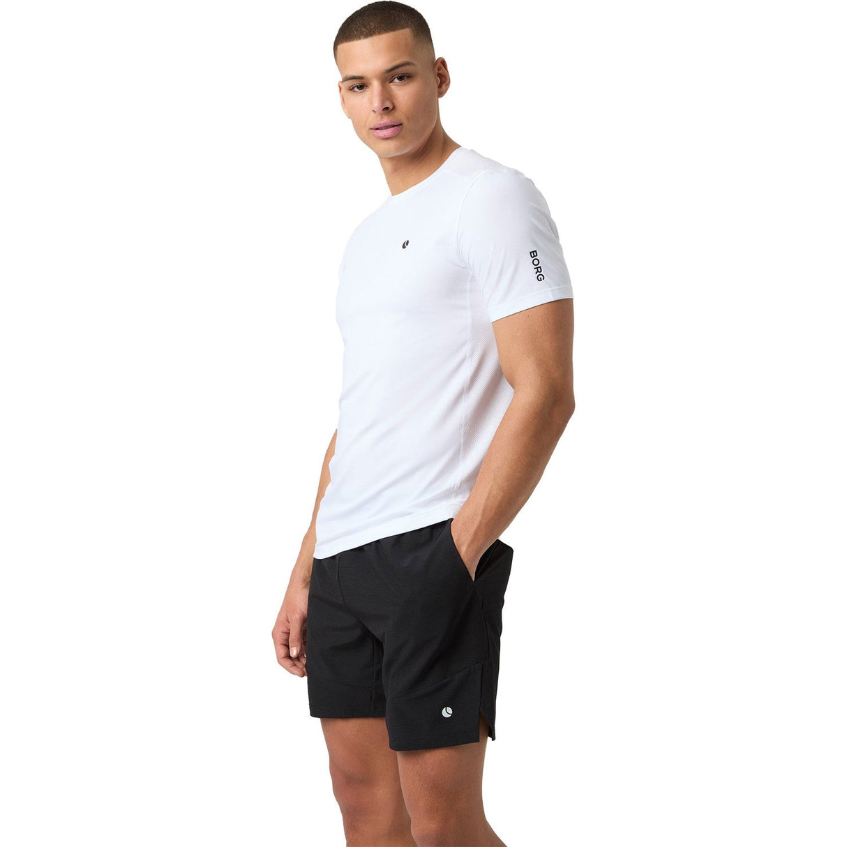 Björn Borg Ace Mesh Panel T-Shirt White -