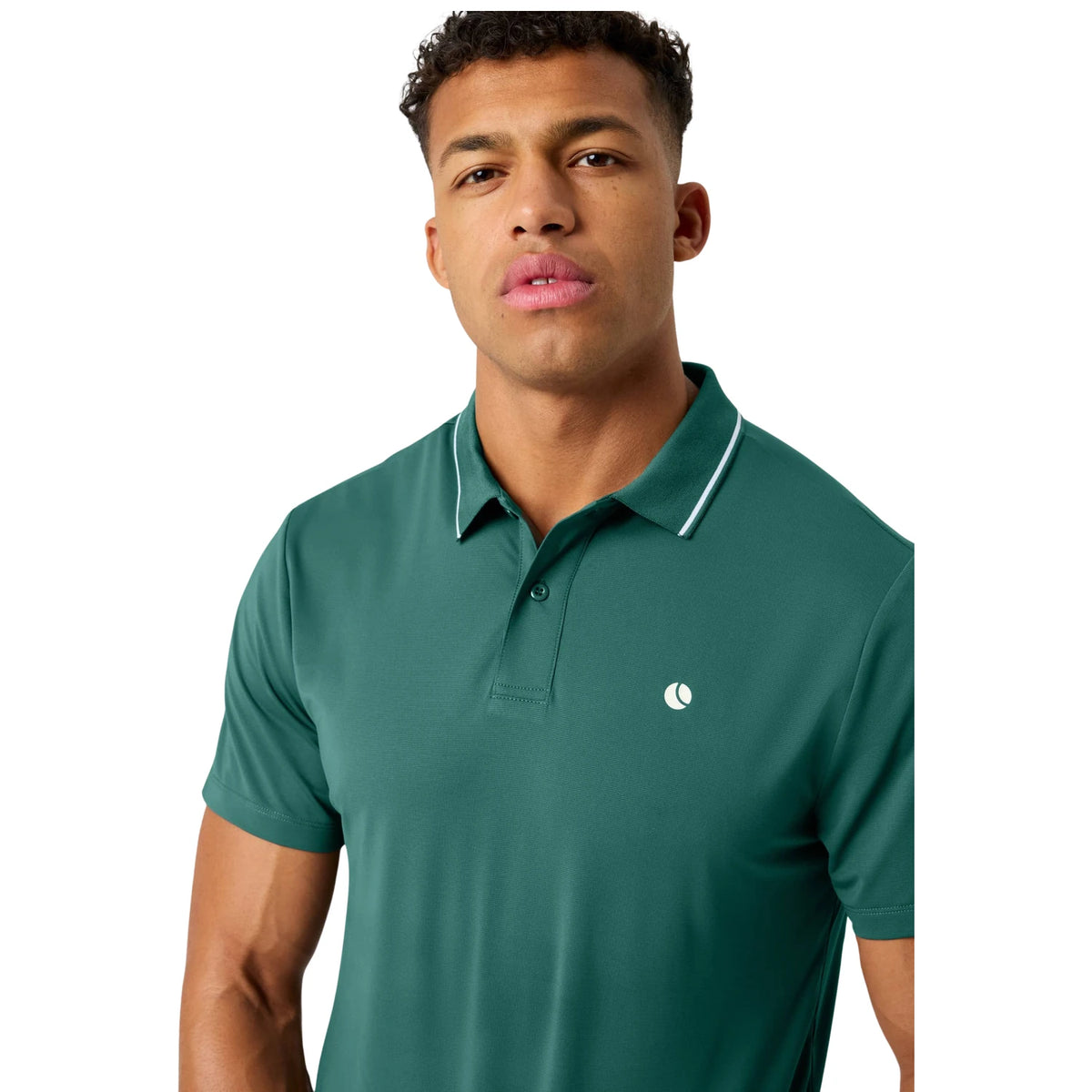 Björn Borg Ace Polo Shirt Mallard Green - op model