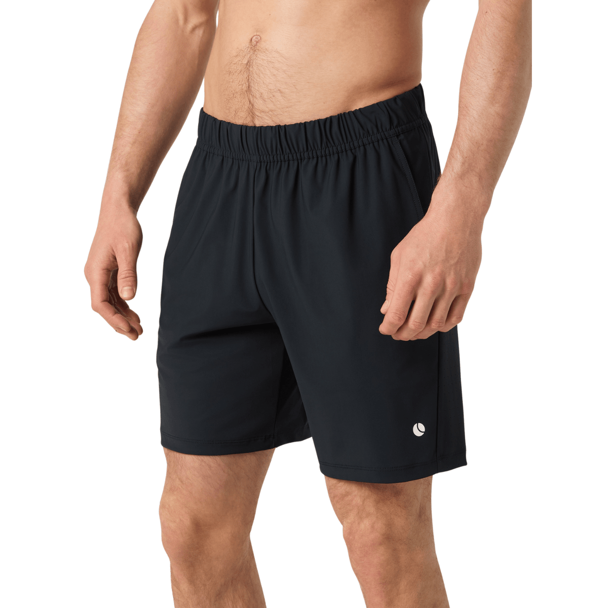 Bjorn Borg Ace sportshort voor heren in zwart, gedragen vooraanzicht