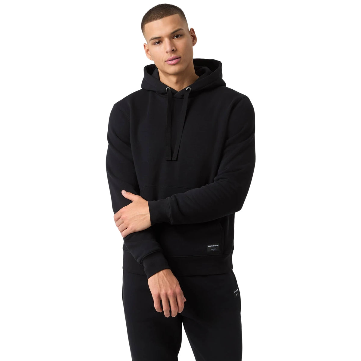 Björn Borg Centre Hoodie Men Black Beauty - op model