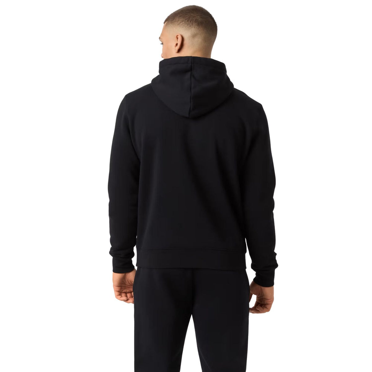 Achterzijde van de zwarte Bjorn Borg Centre hoodie met capuchon