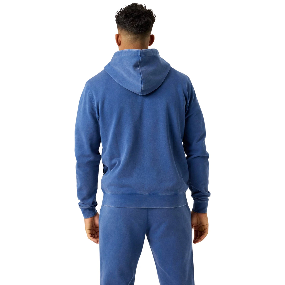 Björn Borg Classic Print Hoodie Twilight Blue - op model (3)