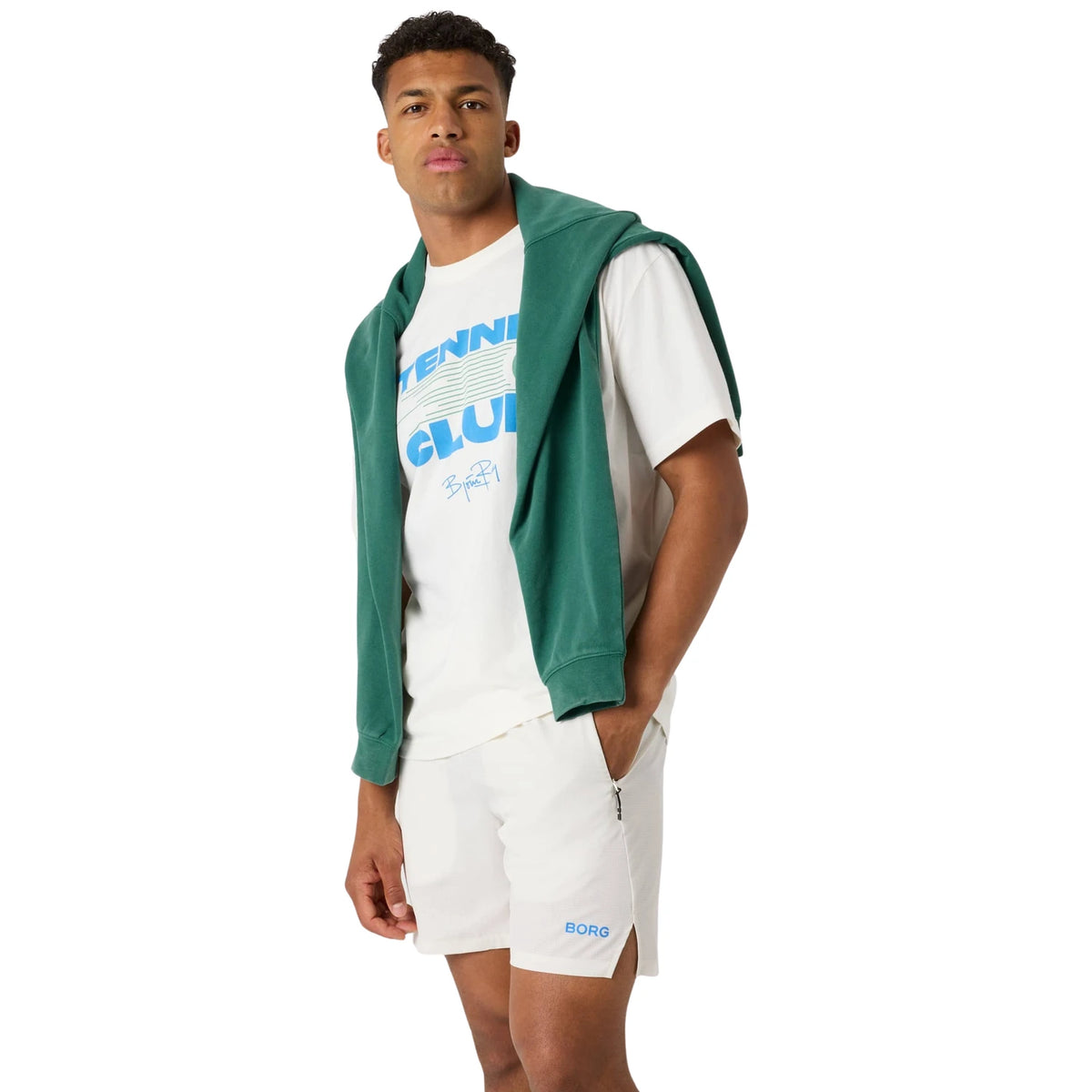 Björn Borg Classic Print T-shirt Tofu - op model