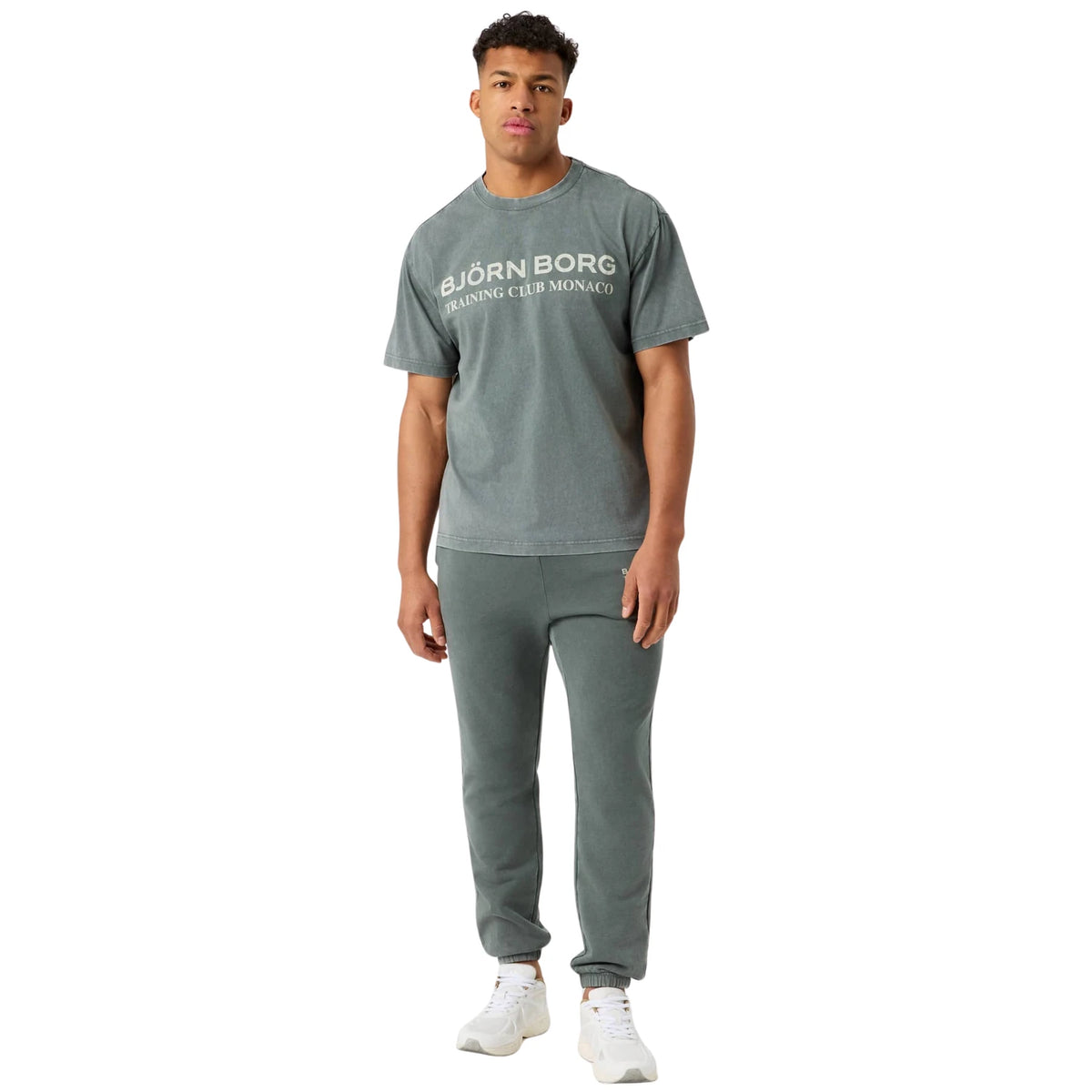Björn Borg Classic Print T-Shirt Urban Chic - ten voeten uit op model (3)