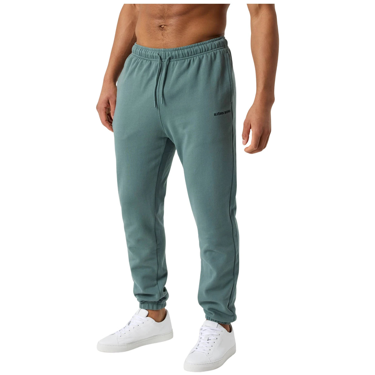 Björn Borg Classic Sweatpants Balsam Green - ten voeten uit op model