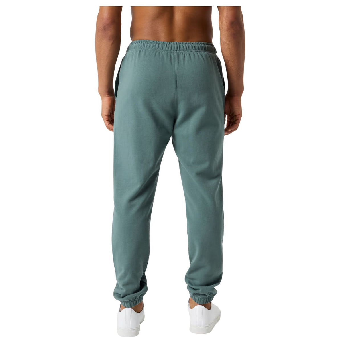 Achterzijde van de zeegroene Bjorn Borg joggingbroek op model