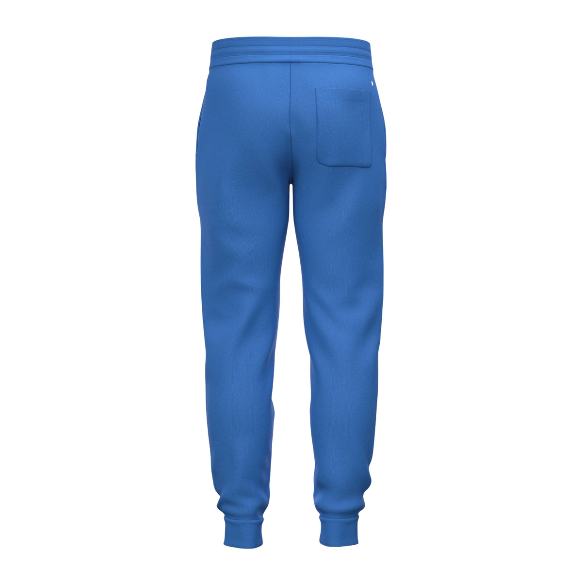 Achterzijde van de blauwe Bjorn Borg Essential 1 joggingbroek met achterzak