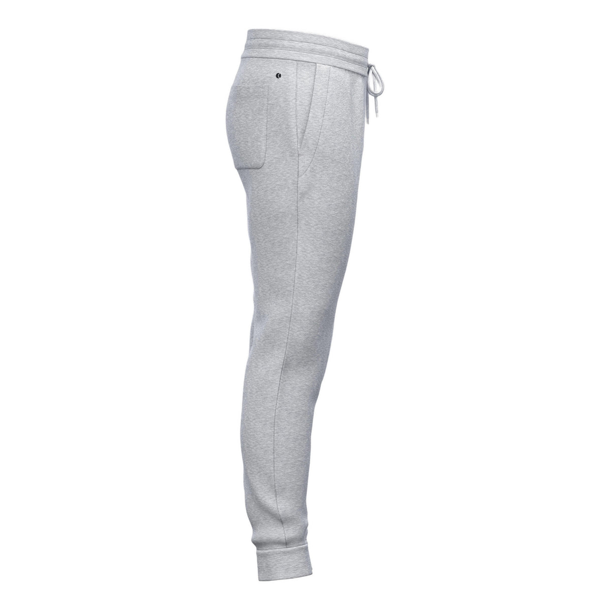 Zijaanzicht van de grijze Bjorn Borg Essential 1 joggingbroek met steekzak