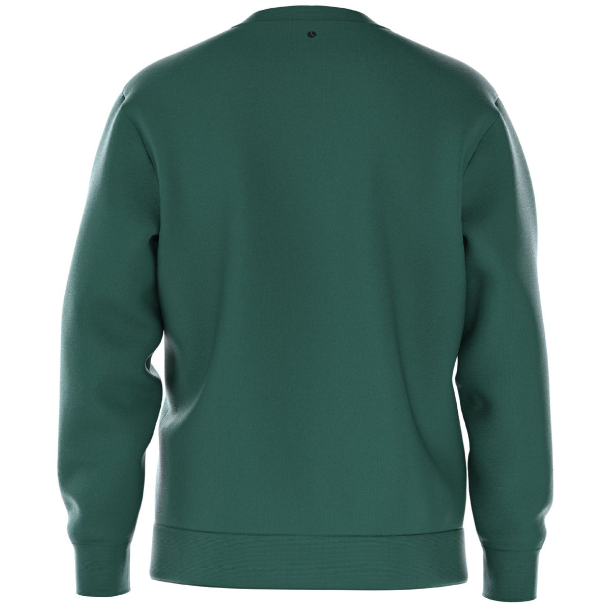 Parte de trás da camisola Bjorn Borg Essential 1, de cor verde-escura, com gola redonda