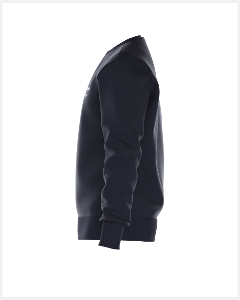 Marineblauwe Bjorn Borg Essential 1 sweater voor heren, schuin zijaanzicht